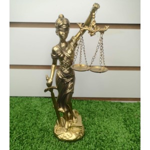ESTATUETA JUSTIÇA WKR-611 EM RESINA PLASTICA A24XL11