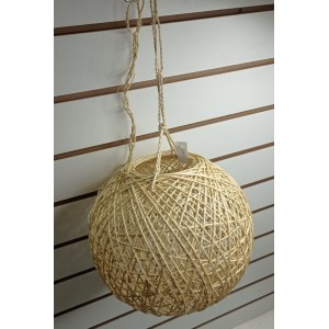 ENFEITE JP169 ESFERA DE SISAL M PENDURAVEL { CIRCUNFERENCIA } 1.10CM