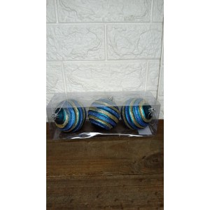 BOLA EB134  NATALINA C/ 3 DETALHADA A8CM