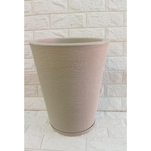 VASO COLUNA REF362-2 RED C/PRATO Nº2 BEGE A41XL32CM