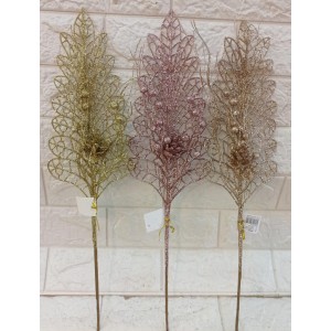 FL GALHO BN030 GLITER NATALINO A50CM