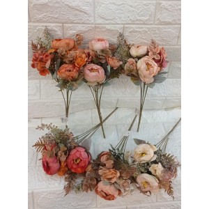 FL BQ DE PEONIA HD89785 ENVELHECIDA C/7 G  40CM