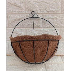 VASO 40092 FIBRA DE COCO MEIA LUA PAREDE  28CMALT