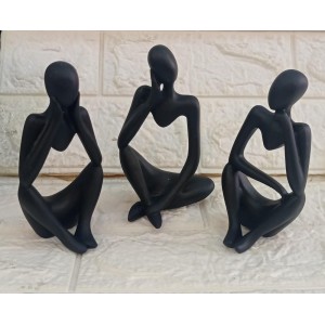 ENFEITE MDOL-01/TDOL-01 BONECO ABSTRATO DE RESINA A13CM