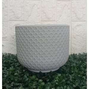 VASO VBPM-BC BETA POLIETILENO MINI BRANCO CARRARA A16XL19CM