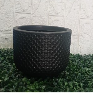 VASO VBPM-PC BETA POLIETILENO MINI PRETO CARVAO A16XL19CM