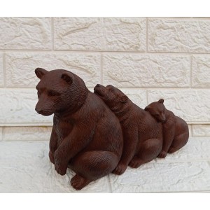 ESCULTURA 15887 URSO EM POLIRRESINA A21X30CM