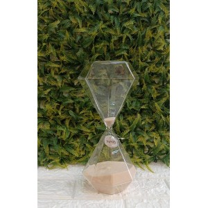 AMPULHETA 16797 EM VIDRO 60 MINUTOS A27CM