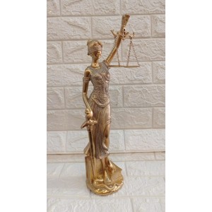 ESTATUA TRES-J23A DAMA DA JUSTICA DE RESINA A41CM