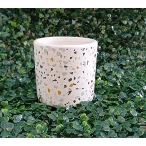 VASO DEC02205 BRANCO DE PORCELANA DECORATIVO A10,8XL10,5CM