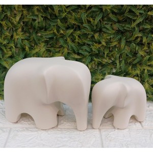 ENFEITE 765-53 FAMILIA ELEFANTE OFF FOSCO A15X20CM