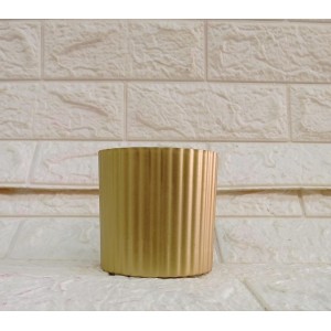 VASO CY055 PLASTICO DOURADO DECORATIVO A9CM
