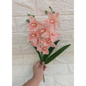 FL BUQUE 41806SL DE ORQUIDEA CYMBIDIUM SALMON C/8FLORES A45CM
