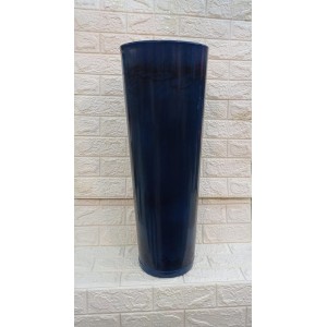 VASO PILAR REF404-7 MARMORIZADO AZUL C/PRATO Nº4 A70XL23CM