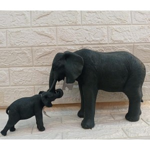 ESCULTURA 17688 ELEFANTE EM POLIRESINA C/2 PÇS A24XC34CM