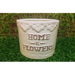 VASO LV-0041 HOME FLOWERS RED. CERAMICA A10XL11CM