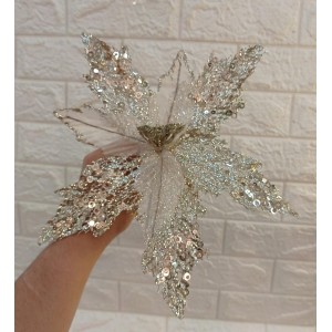 HASTE BN353 BICO DE PAPAGAIO DOURADO C/ RENDA A55CM