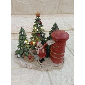 CAIXA AC222 DECOR DE CORREIO NATALINA A16CM