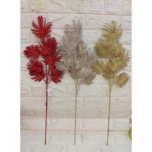 FL PALMEIRA BN014 GLITER DOURADA/VERMELHA /PRATA NATALINA A71XL21