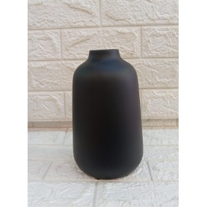 VASO 784-64 POTICHE M PRETO FOSCO A25XL5CM
