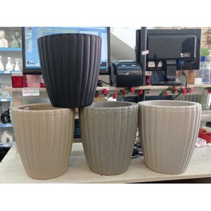 VASO COLUNA REF032 REDONDO GREGA PP CORES SORTIDAS A30XL26CM