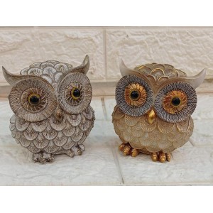 ENFEITE TCJA-13 CORUJA DE RESINA A12CM