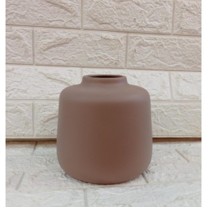 VASO POTICHE P 785-125 BEGE SEPIA FOSCO CERAMICA A17XL15