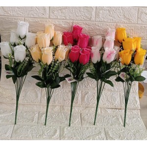 BUQUE VXY22038-9 DE ROSA CORES SORTIDAS C/9 A46CM