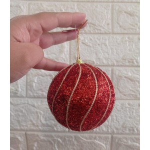 BOLA NBOL10V02 DECORATIVA NATALINA 10CM