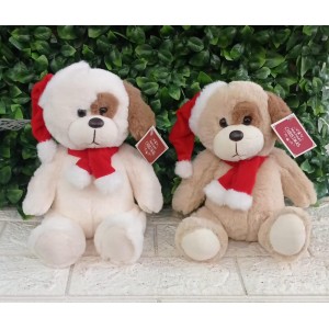 CACHORRO NAT0259 DE PELUCIA NATALINO 20CM