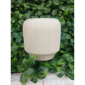 VASO TYN2335BG CERAMICA BEGE A10X10CM
