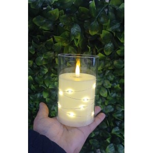 ENFEITE LZ0066 DE VELA LED DECORATIVO 12,5X8CM