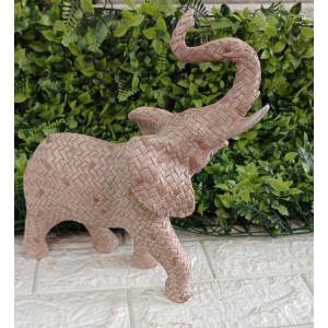 ESCULTURA 18897 ELEFANTE EM POLIRRESINA A28CM