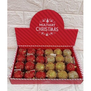 BOLA NBOL6V10 DECORATIVA NATALINA 6CM