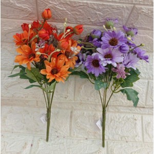 FL BUQUE W543-13LJ/W543-RX DE MARGARIDA C/6 GALHOS  CORES SORTIDAS 30CM