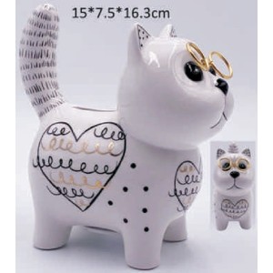 COFRE GATINHO DE OCULOS DETALHADO CORACAO